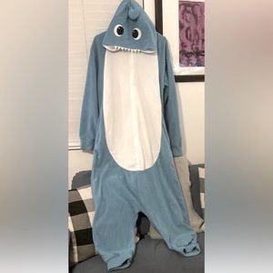 Adult Blue Shark Onesie / Pajamas / Sleepwear / Costume!!!